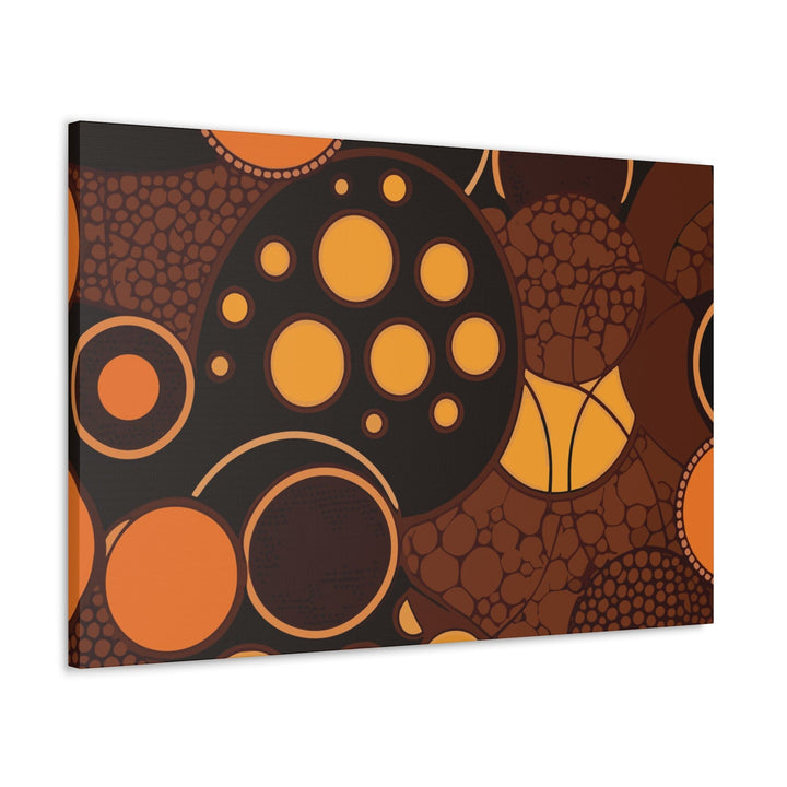 Canvas Wall Art Decor Orange Brown Spotted Print - Decorative | Wall Art