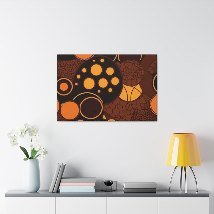 Canvas Wall Art Decor Orange Brown Spotted Print - Decorative | Wall Art