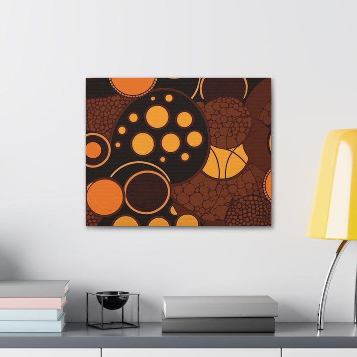 Canvas Wall Art Decor Orange Brown Spotted Print - Decorative | Wall Art