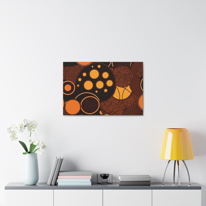 Canvas Wall Art Decor Orange Brown Spotted Print - Decorative | Wall Art