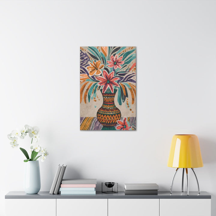 Canvas Wall Art Decor Pastel Floral Vase - Decorative | Wall Art | Canvas Prints