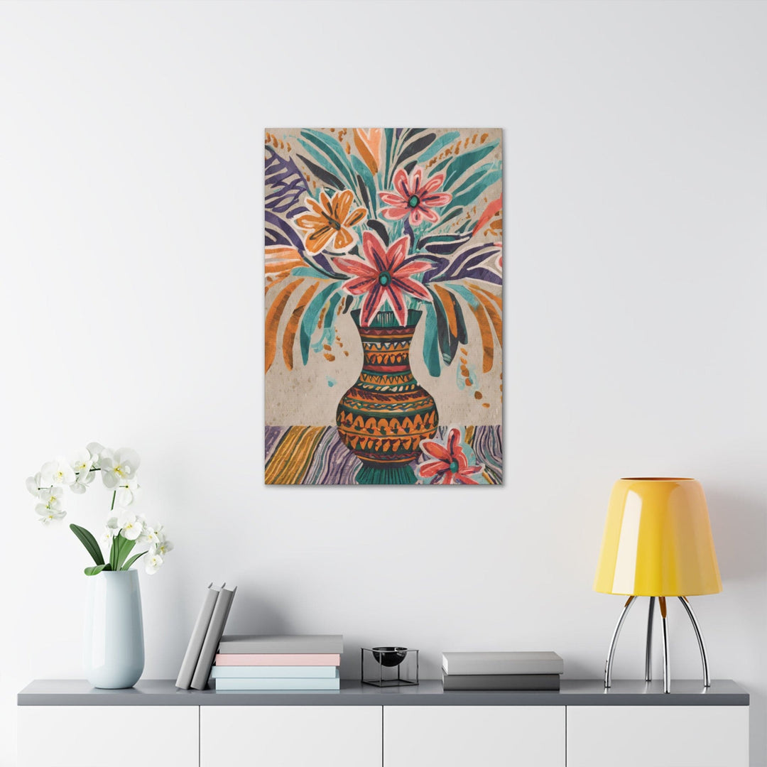 Canvas Wall Art Decor Pastel Floral Vase - Decorative | Wall Art | Canvas Prints