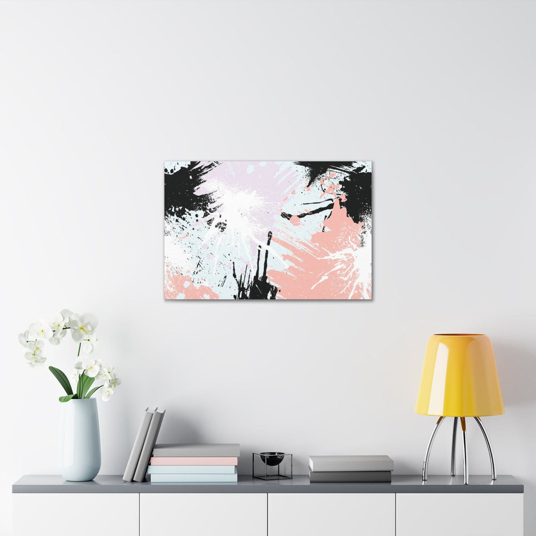 Canvas Wall Art Decor Pink Black Abstract Print - Decorative | Wall Art