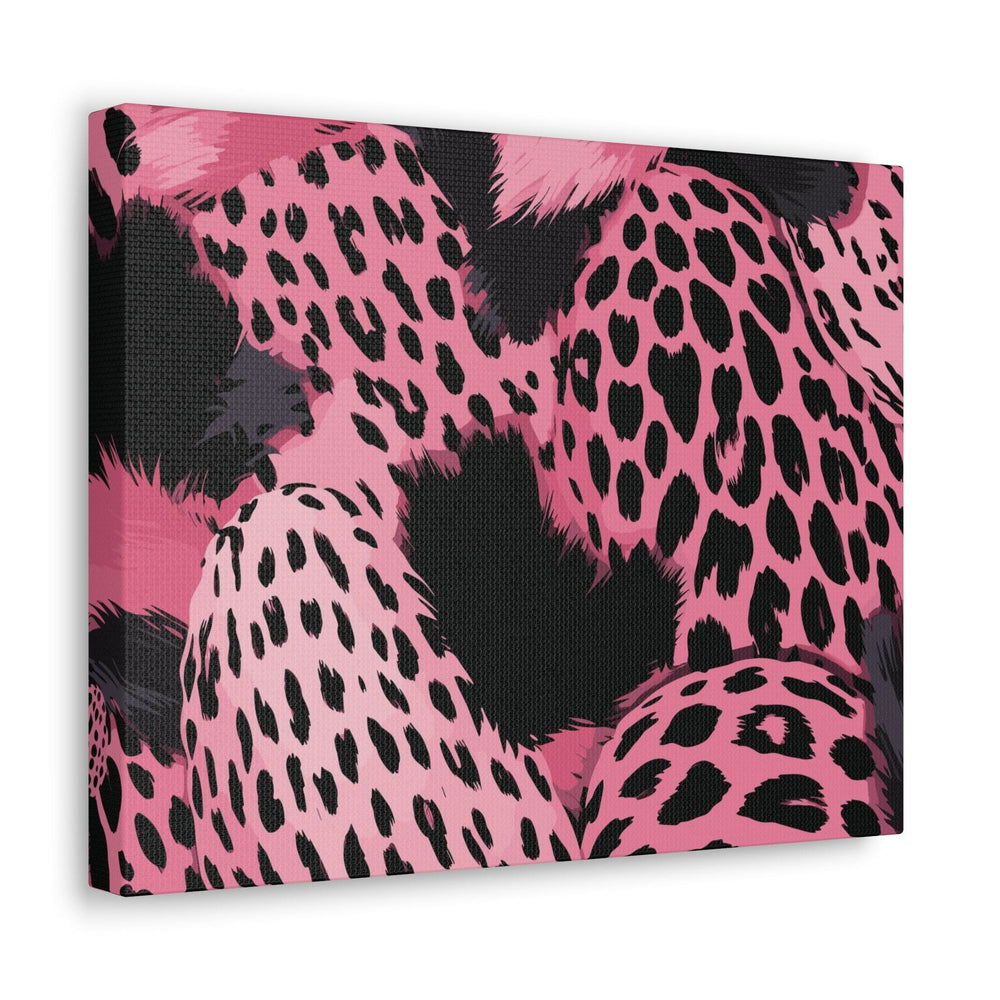 Canvas Wall Art Decor Pink Black Spotted Print - Decorative | Wall Art | Canvas