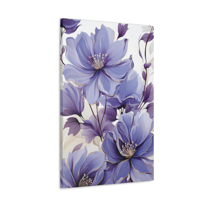 Canvas Wall Art Decor Purple Botanical Blooms - Decorative | Wall Art | Canvas