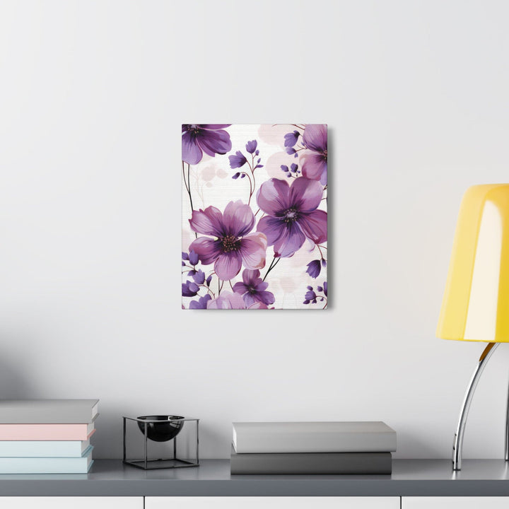 Canvas Wall Art Decor Purple Botanical Blooms - Decorative | Wall Art | Canvas