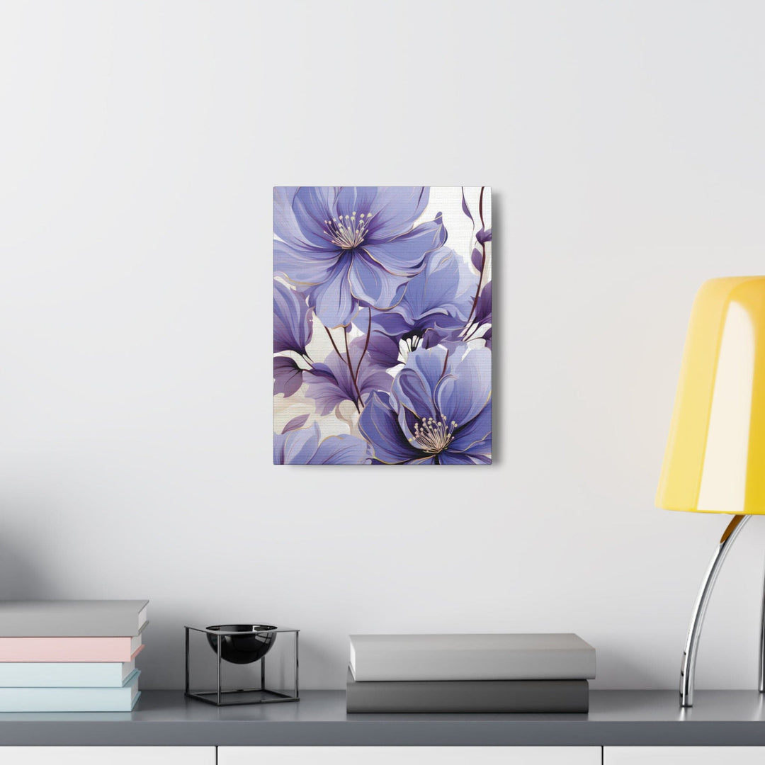 Canvas Wall Art Decor Purple Botanical Blooms - Decorative | Wall Art | Canvas