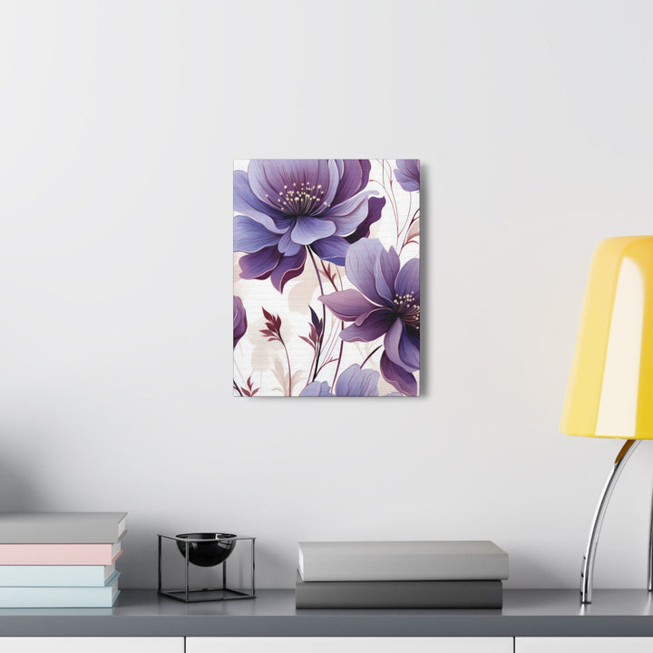 Canvas Wall Art Decor Purple Botanical Blooms - Decorative | Wall Art | Canvas