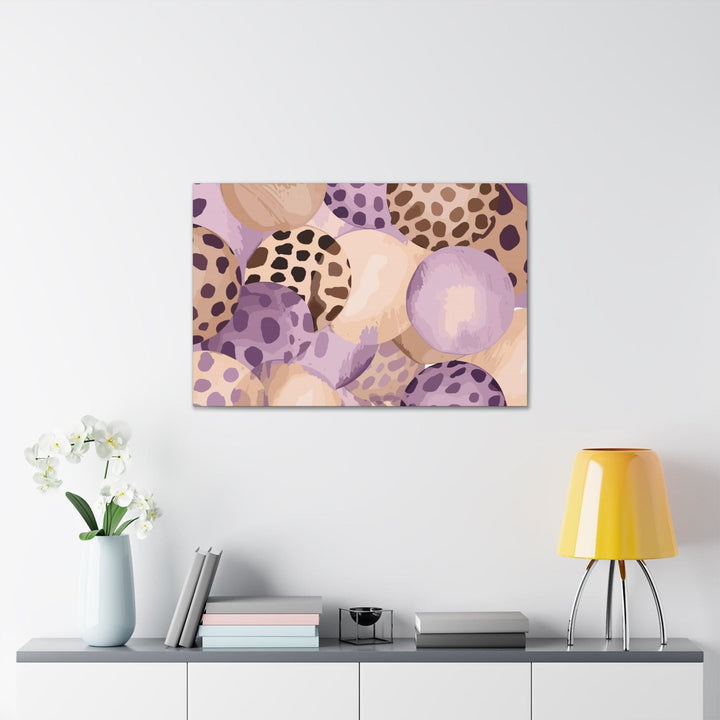 Canvas Wall Art Decor Purple Lavender Spotted Print - Decorative | Wall Art