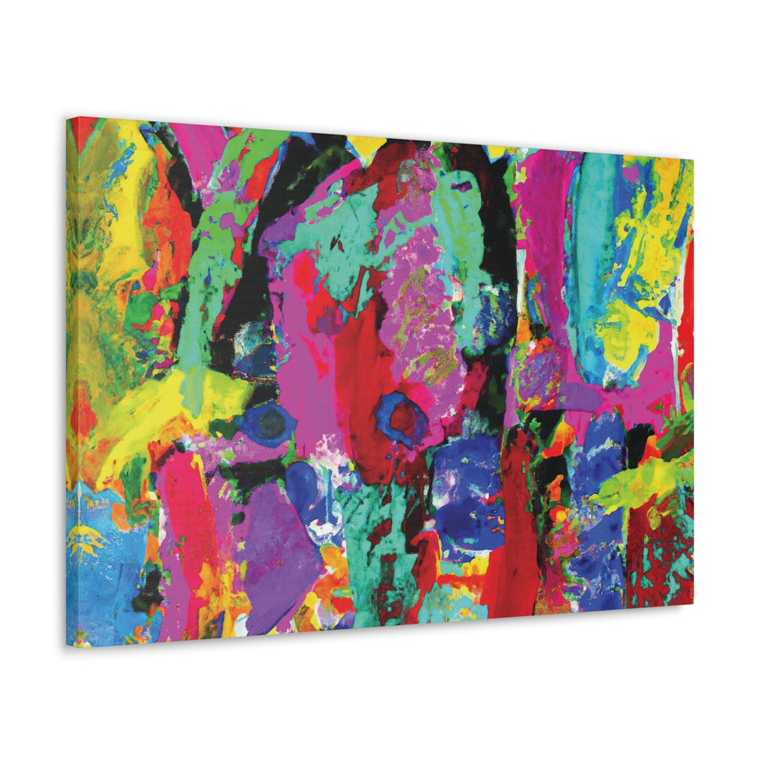 Canvas Wall Art Decor - Red Multicolor Abstract Print - Decorative/Wall