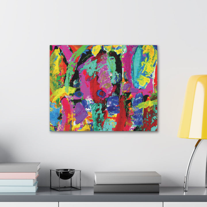 Canvas Wall Art Decor - Red Multicolor Abstract Print - Decorative/Wall