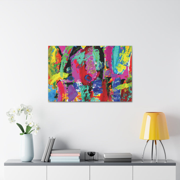 Canvas Wall Art Decor - Red Multicolor Abstract Print - Decorative/Wall