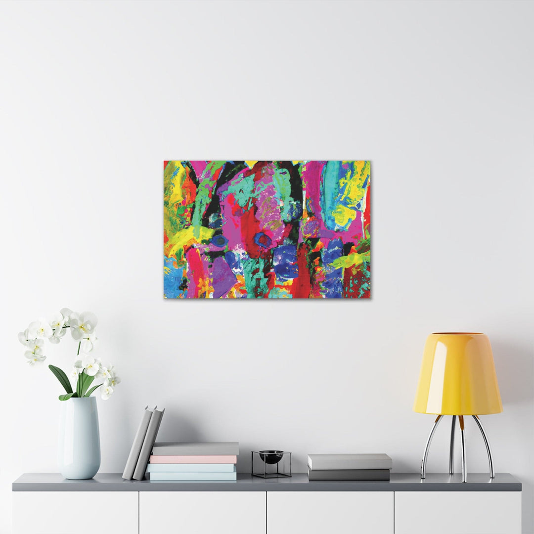 Canvas Wall Art Decor - Red Multicolor Abstract Print - Decorative/Wall
