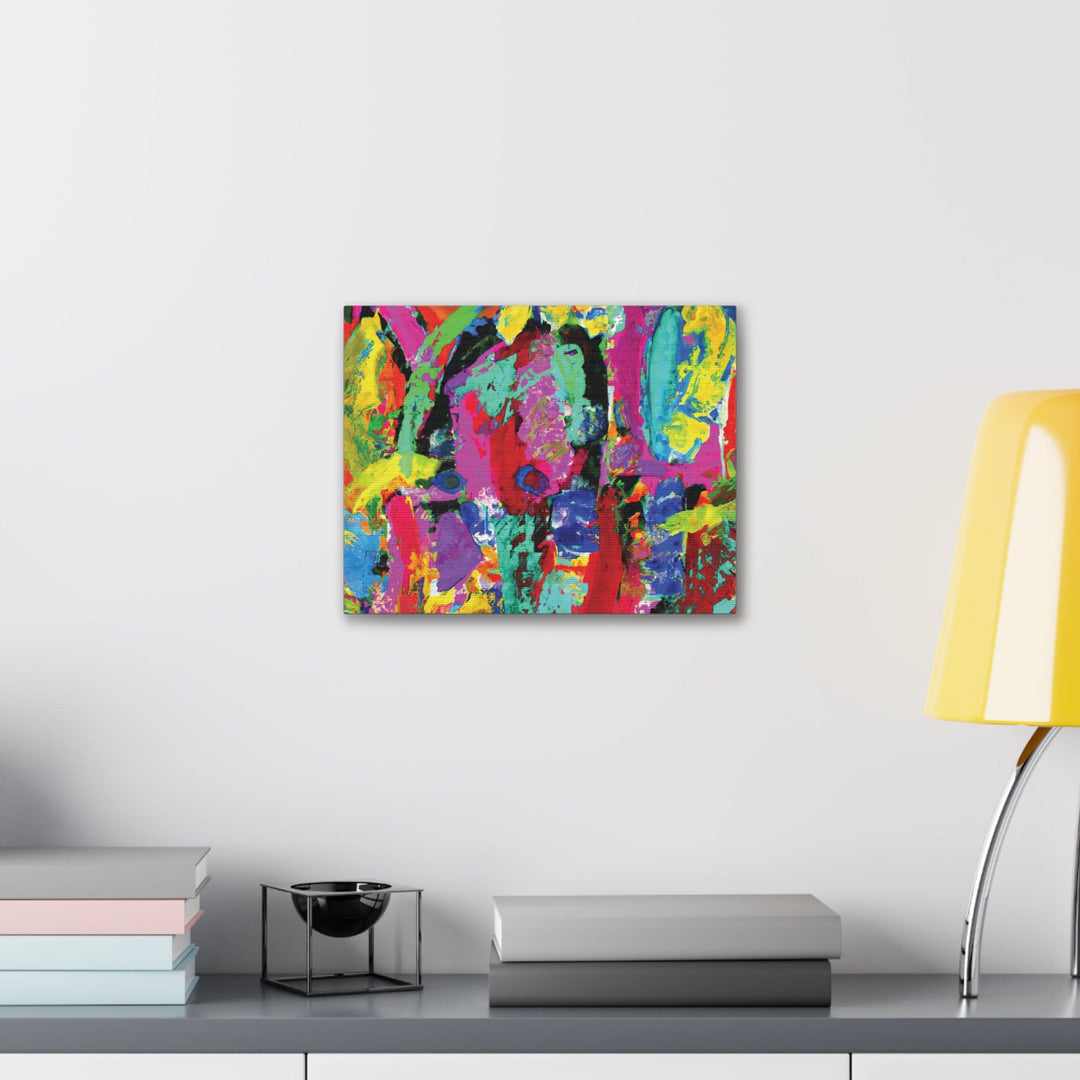 Canvas Wall Art Decor - Red Multicolor Abstract Print - Decorative/Wall