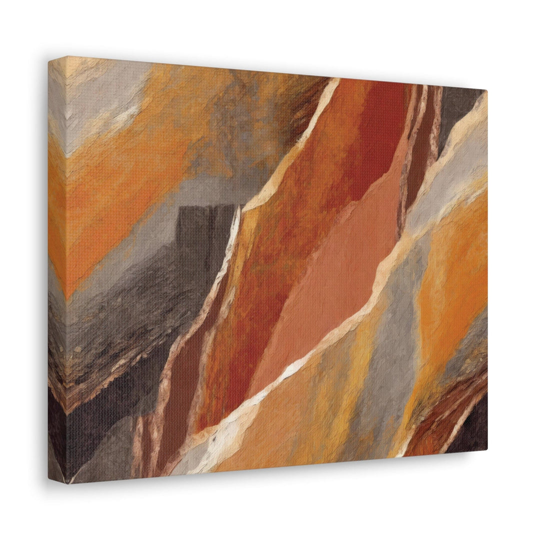 Canvas Wall Art Decor - Rustic Brown Stone Print - Decorative | Wall Art