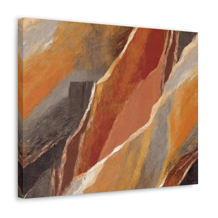 Canvas Wall Art Decor - Rustic Brown Stone Print - Decorative | Wall Art