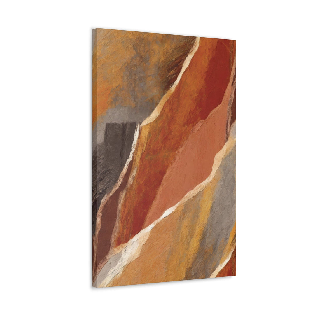 Canvas Wall Art Decor Rustic Brown Stone Print - Decorative | Wall Art | Canvas