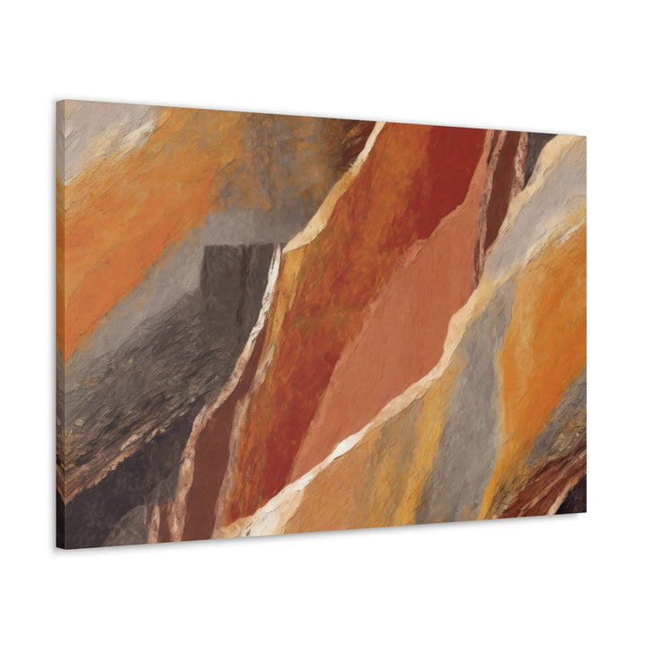 Canvas Wall Art Decor - Rustic Brown Stone Print - Decorative | Wall Art