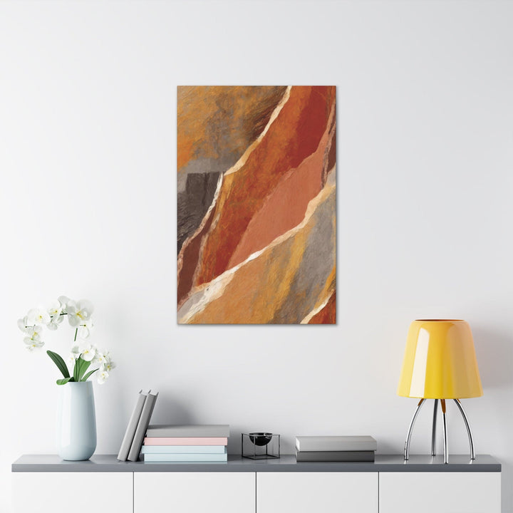 Canvas Wall Art Decor Rustic Brown Stone Print - Decorative | Wall Art | Canvas