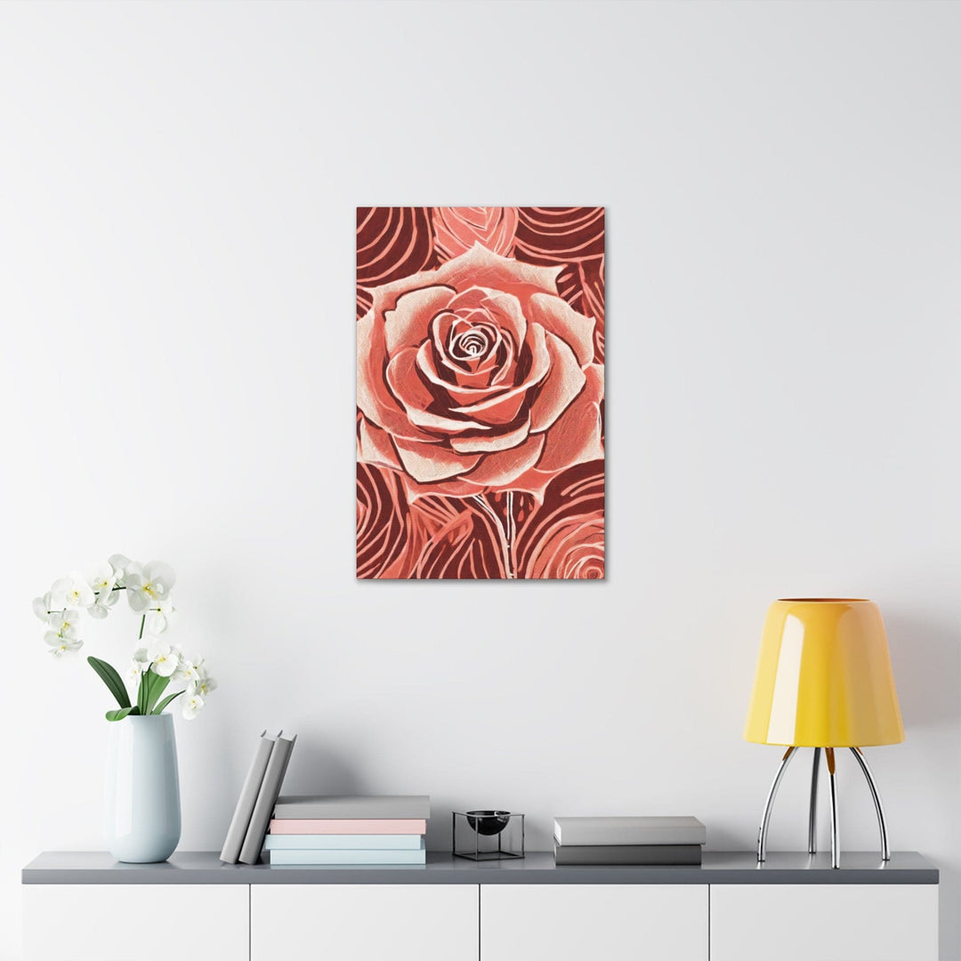 Canvas Wall Art Decor Rustic Pink Rose - Decorative | Wall Art | Canvas Prints