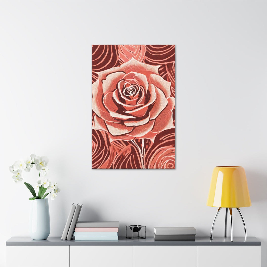 Canvas Wall Art Decor Rustic Pink Rose - Decorative | Wall Art | Canvas Prints