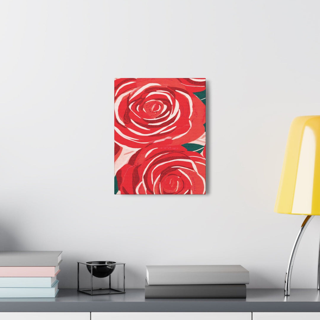 Canvas Wall Art Decor - Rustic Red Roses - Decorative | Wall Art | Canvas Prints