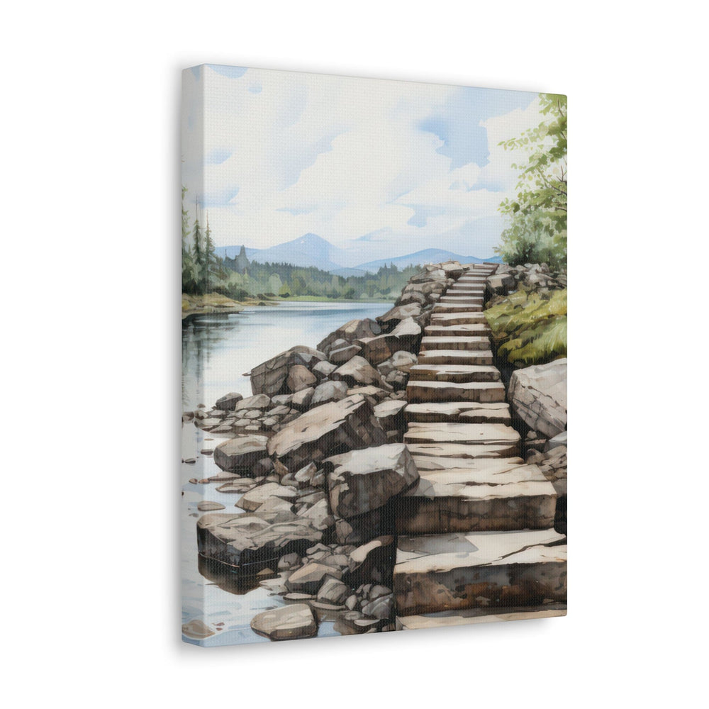 Canvas Wall Art Decor Rustic Stepping Stones - Decorative | Wall Art | Canvas