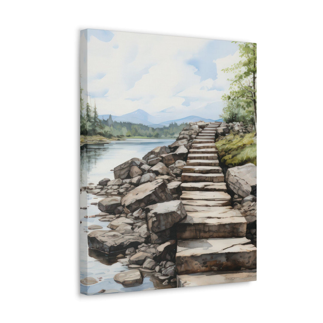 Canvas Wall Art Decor Rustic Stepping Stones - Decorative | Wall Art | Canvas