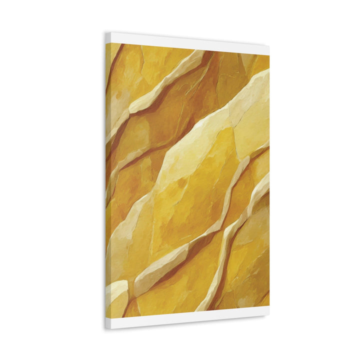 Canvas Wall Art Decor - Rustic Yellow Stone Print - Decorative | Wall Art