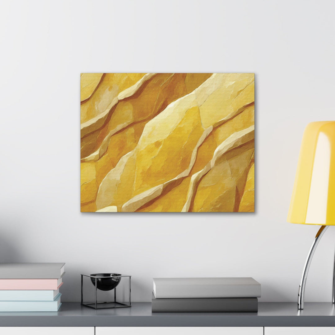 Canvas Wall Art Decor Rustic Yellow Stone Print - Decorative | Wall Art