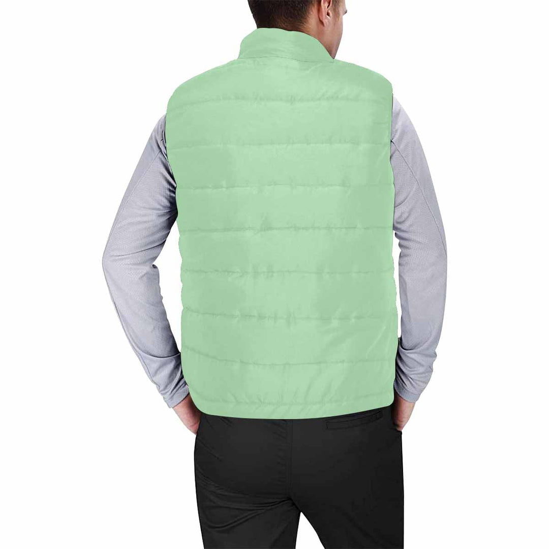 Celadon Green Mens Padded Vest - Mens | Vests