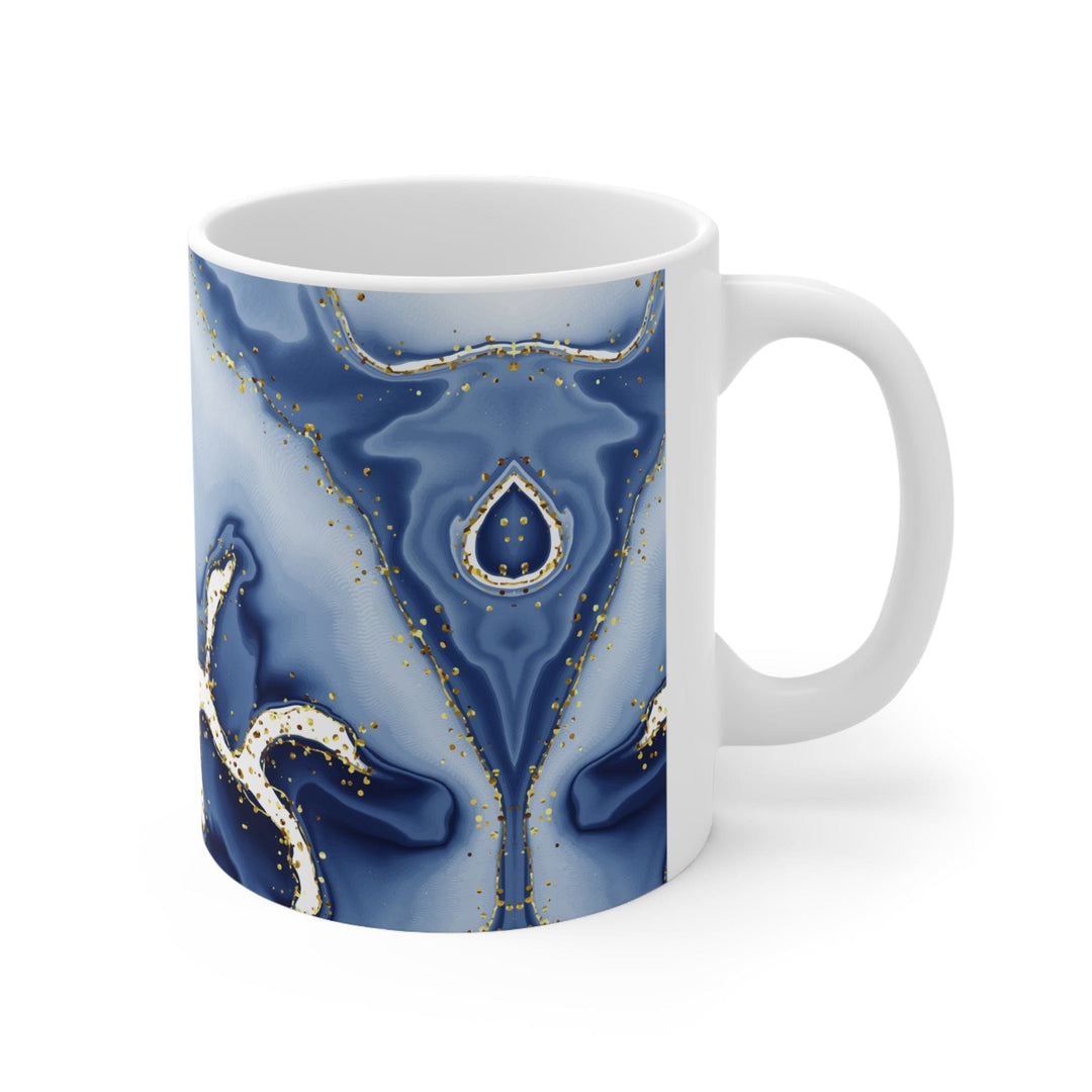 Ceramic Coffee Mug 11oz - Way Maker Blue Design - Decorative/Ceramic Mugs/11oz