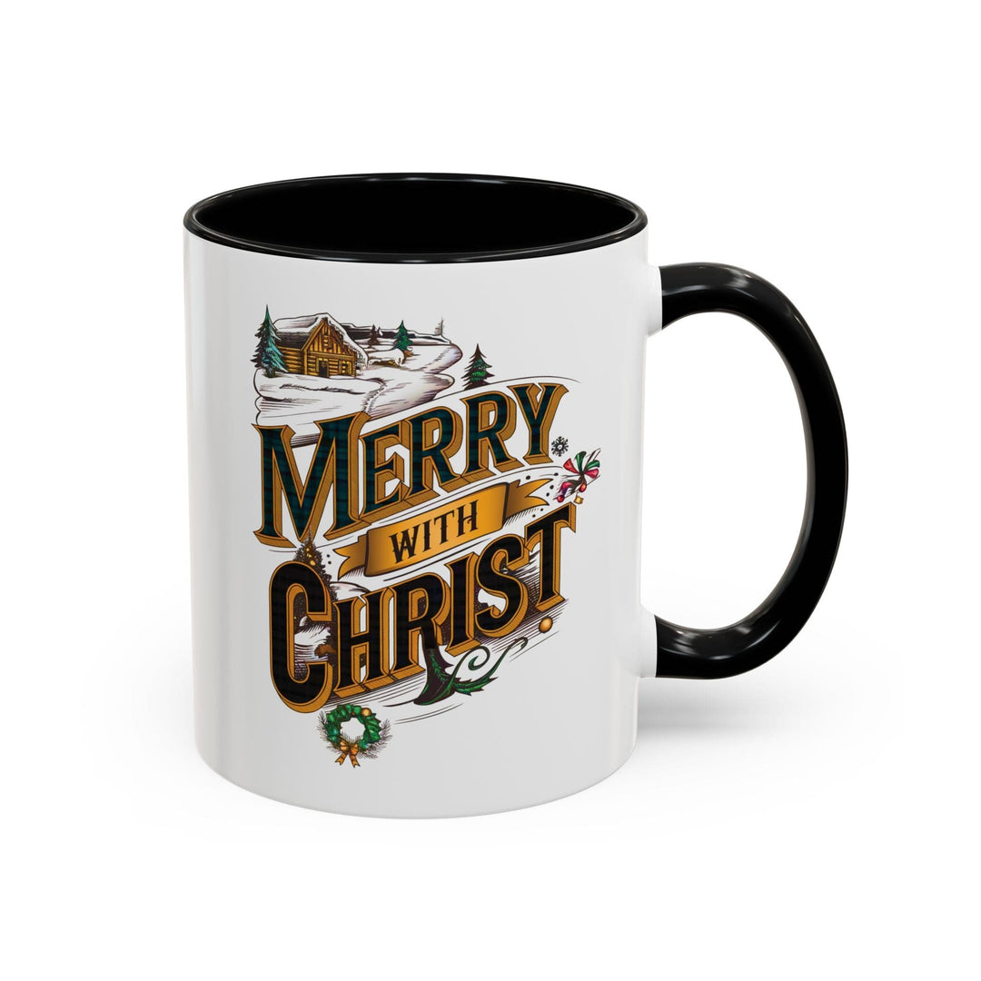 Ceramic Gift Mug - Merry with Christ - Decorative/Ceramic Mugs/11oz/15oz