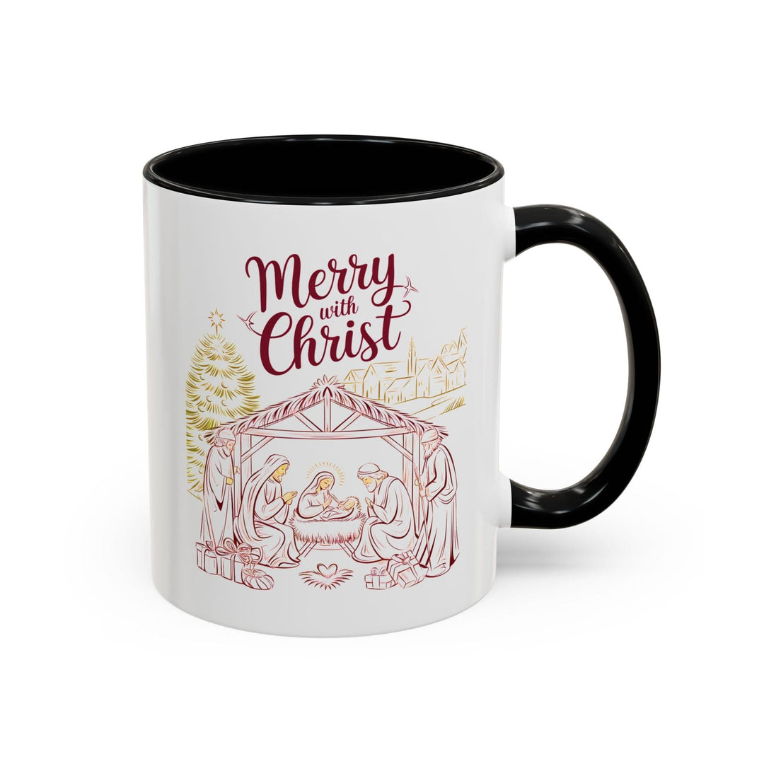Ceramic Gift Mug - Merry with Christ - Decorative/Ceramic Mugs/11oz/15oz