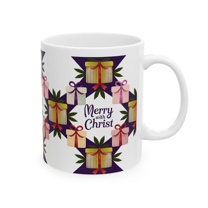 Ceramic Gift Mug - Merry with Christ - Decorative/Ceramic Mugs/11oz/15oz
