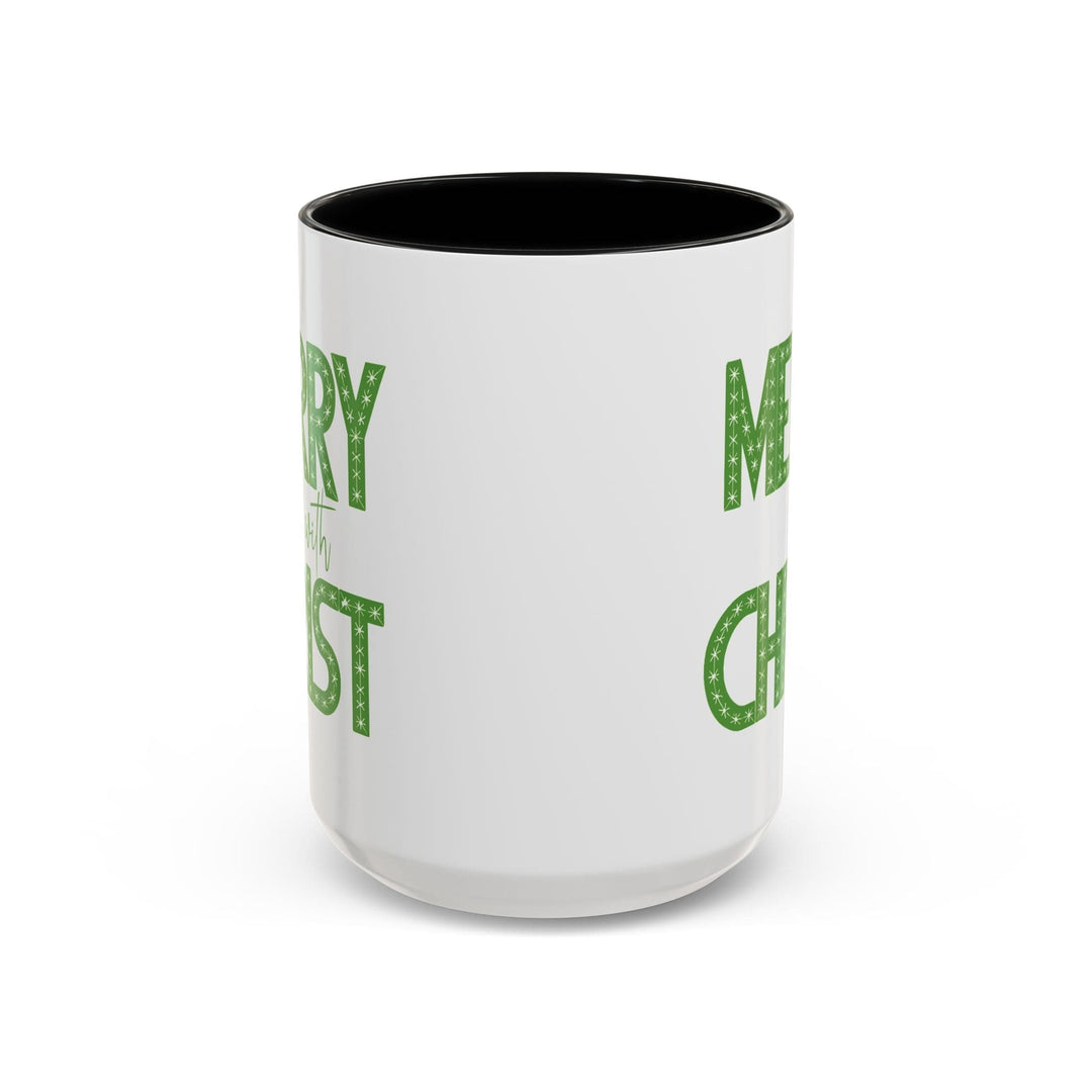 Ceramic Gift Mug - Merry with Christ - Decorative/Ceramic Mugs/11oz/15oz