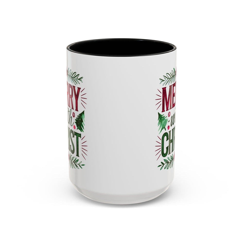 Ceramic Gift Mug - Merry with Christ - Decorative/Ceramic Mugs/11oz/15oz