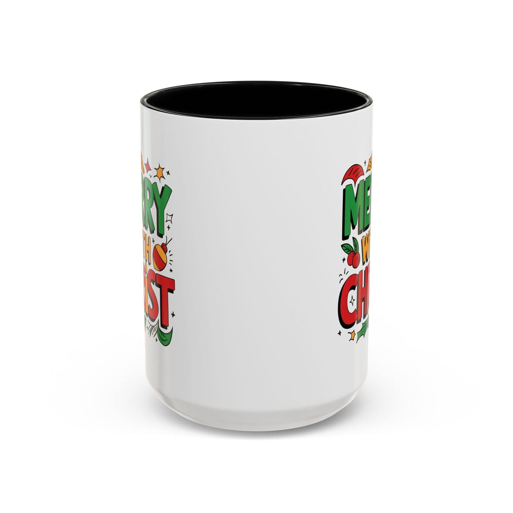 Ceramic Gift Mug - Merry with Christ - Decorative/Ceramic Mugs/11oz/15oz