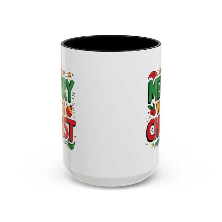 Ceramic Gift Mug - Merry with Christ - Decorative/Ceramic Mugs/11oz/15oz