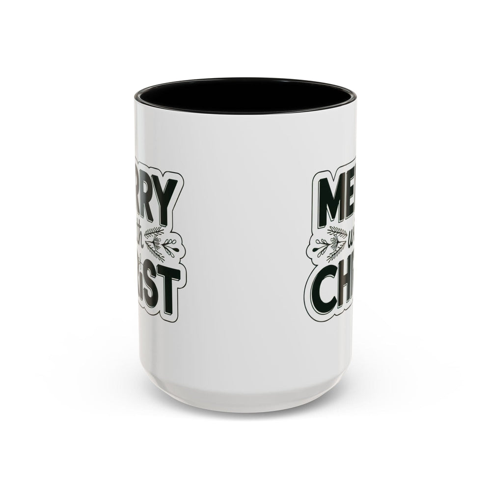 Ceramic Gift Mug - Merry with Christ - Decorative/Ceramic Mugs/11oz/15oz