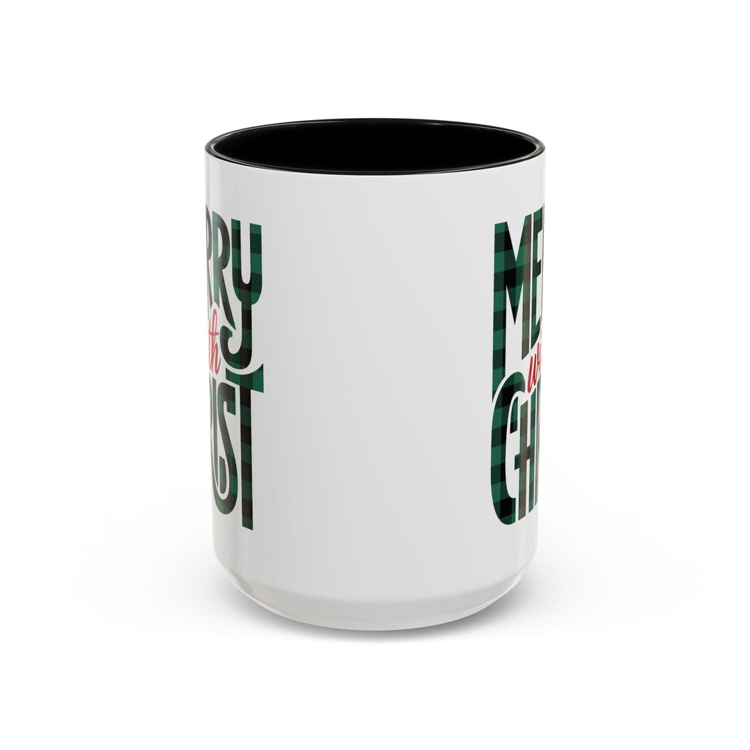 Ceramic Gift Mug - Merry with Christ - Decorative/Ceramic Mugs/11oz/15oz