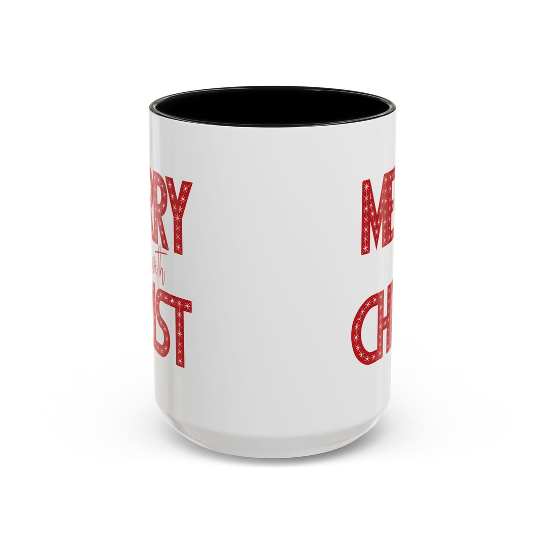 Ceramic Gift Mug - Merry with Christ - Decorative/Ceramic Mugs/11oz/15oz