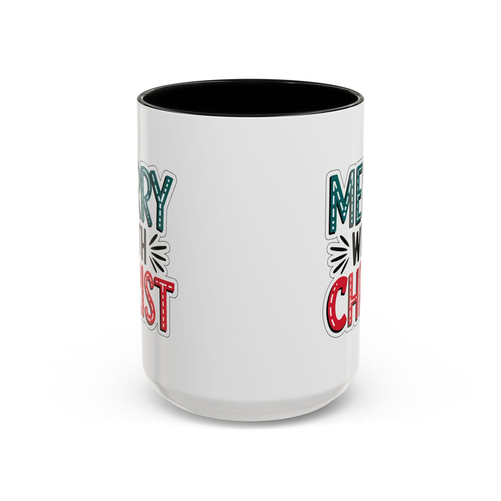 Ceramic Gift Mug - Merry with Christ - Decorative/Ceramic Mugs/11oz/15oz