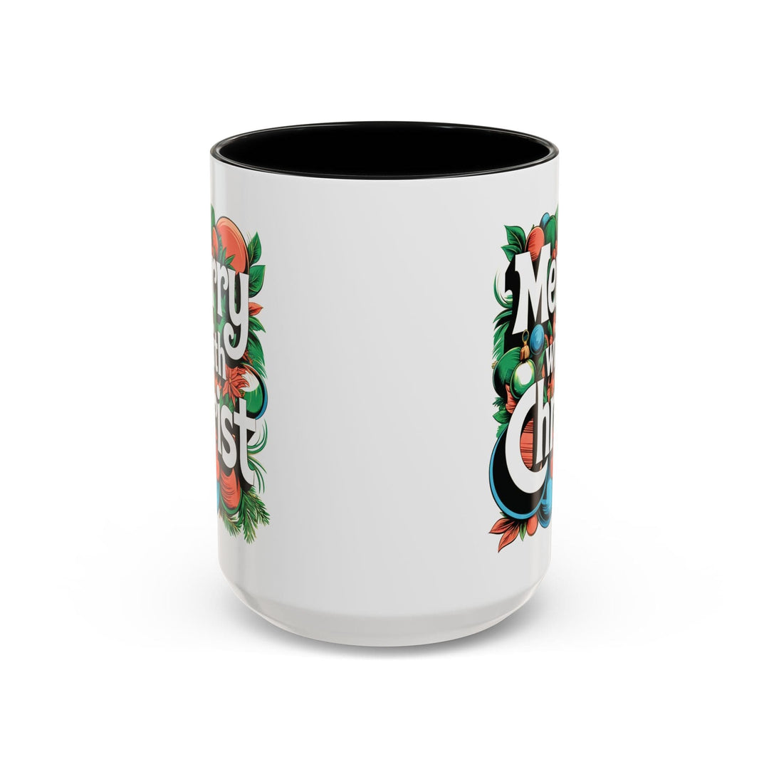 Ceramic Gift Mug - Merry with Christ - Decorative/Ceramic Mugs/11oz/15oz