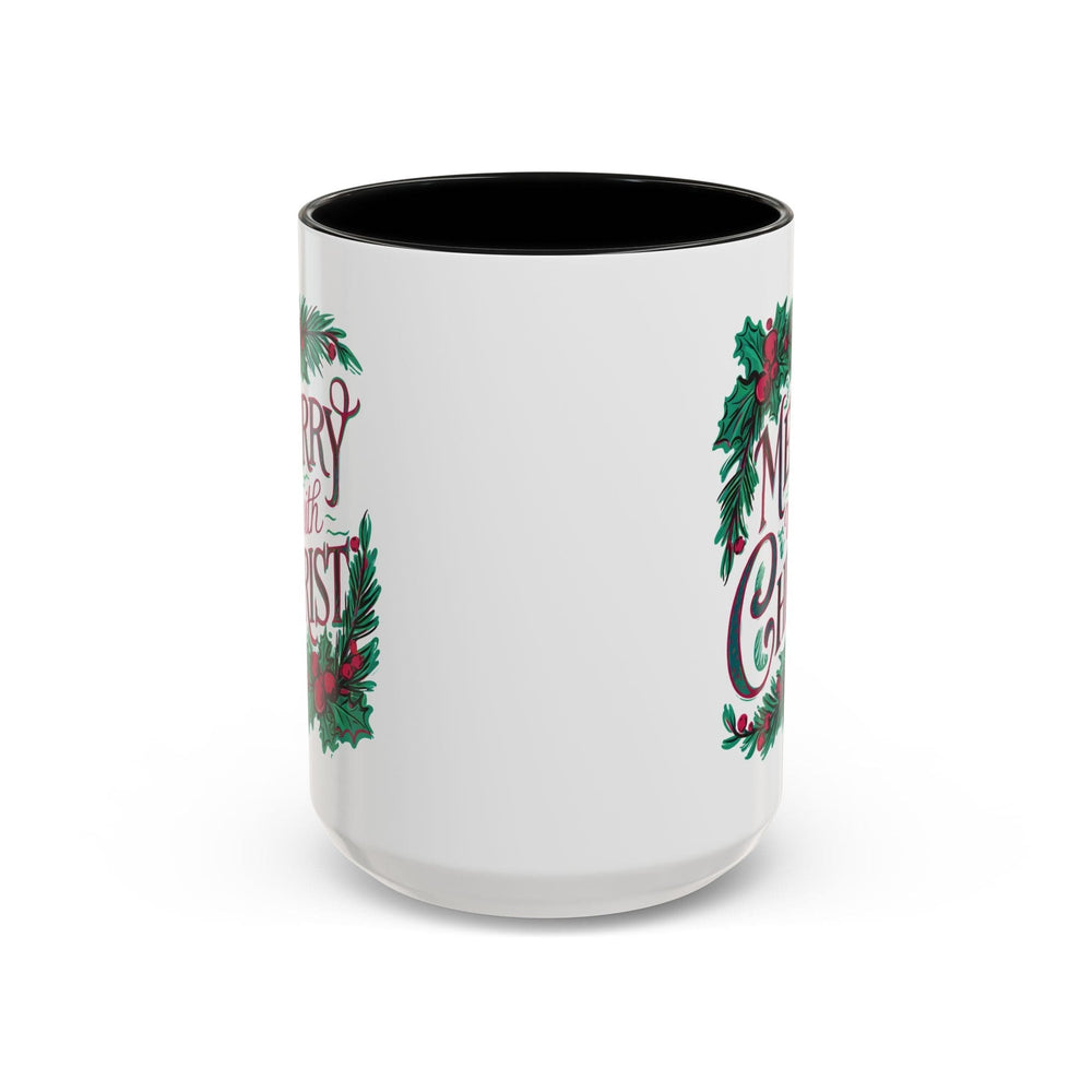 Ceramic Gift Mug - Merry with Christ - Decorative/Ceramic Mugs/11oz/15oz