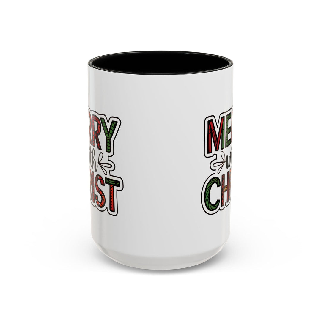 Ceramic Gift Mug - Merry with Christ - Decorative/Ceramic Mugs/11oz/15oz
