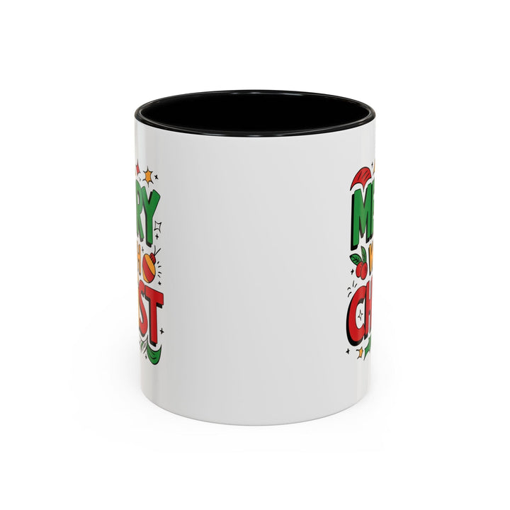 Ceramic Gift Mug - Merry with Christ - Decorative/Ceramic Mugs/11oz/15oz
