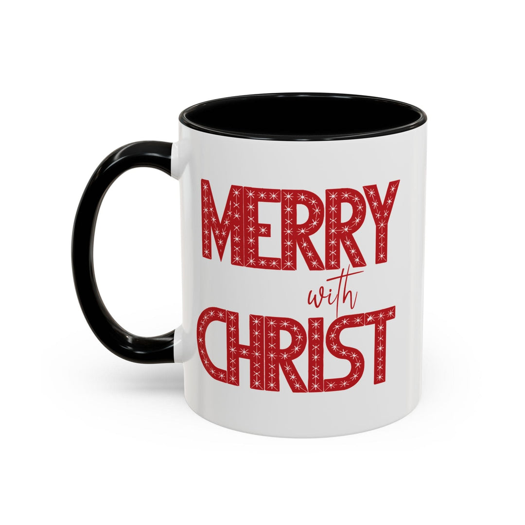 Ceramic Gift Mug - Merry with Christ - Decorative/Ceramic Mugs/11oz/15oz