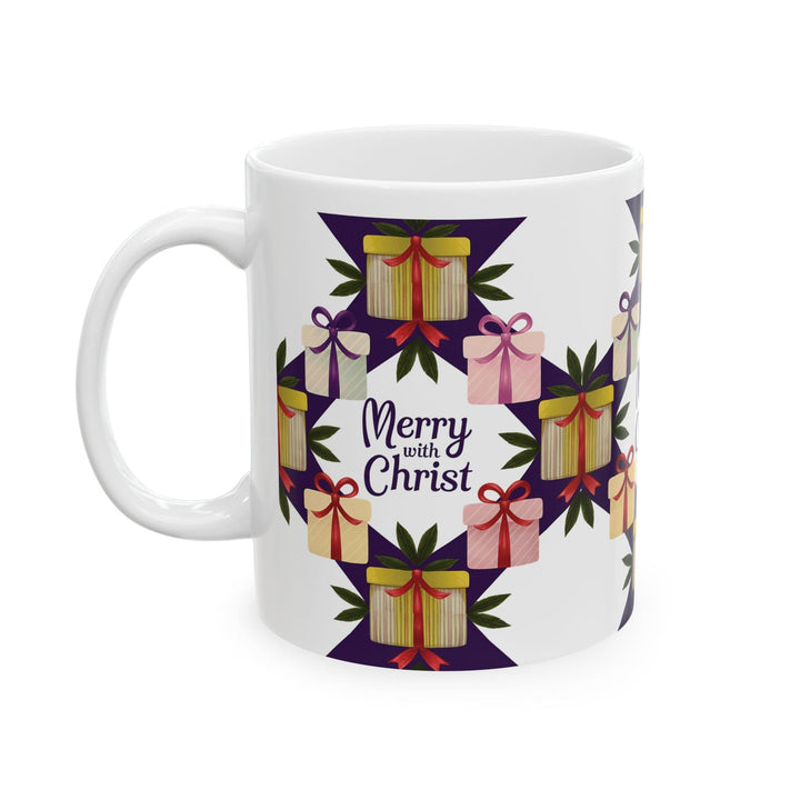 Ceramic Gift Mug - Merry with Christ - Decorative/Ceramic Mugs/11oz/15oz