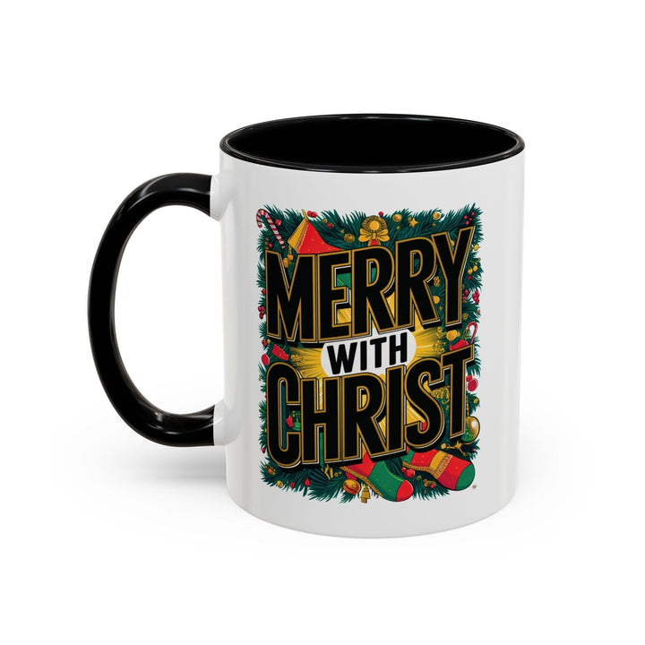 Ceramic Gift Mug - Merry with Christ - Decorative/Ceramic Mugs/11oz/15oz